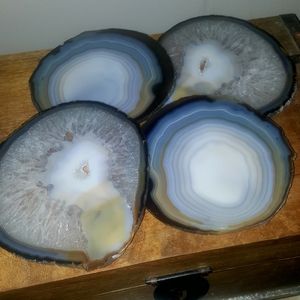 Perfect Holiday GIFT 🎁 NATURAL AGATE 🤍 SALE!! 5" Genuine Natural Agate Crystal